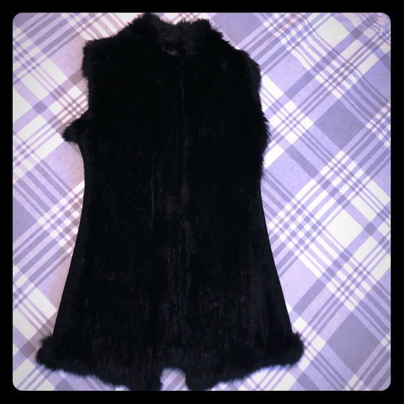 Love Token Jackets & Blazers - Beautiful Black Fur Vest
